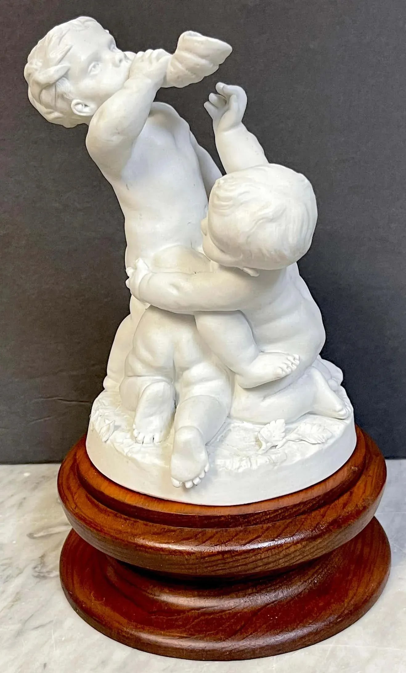 19th Century Sevres Biscuit Group of Three Frolicking Puttos - 2