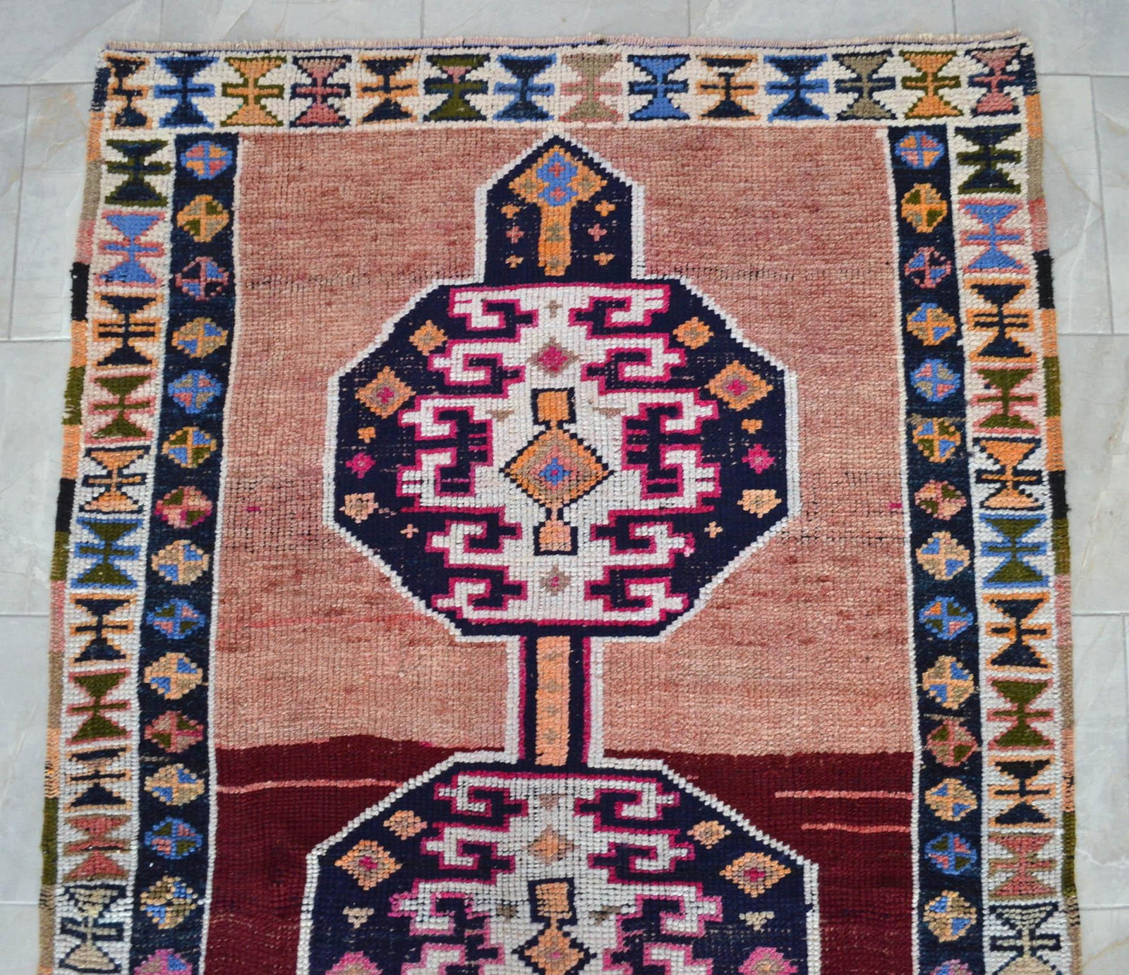 Vintage Hand Knotted Rug Ethnic Kurdish Rug - 4"²8"³ X 8"² - 9