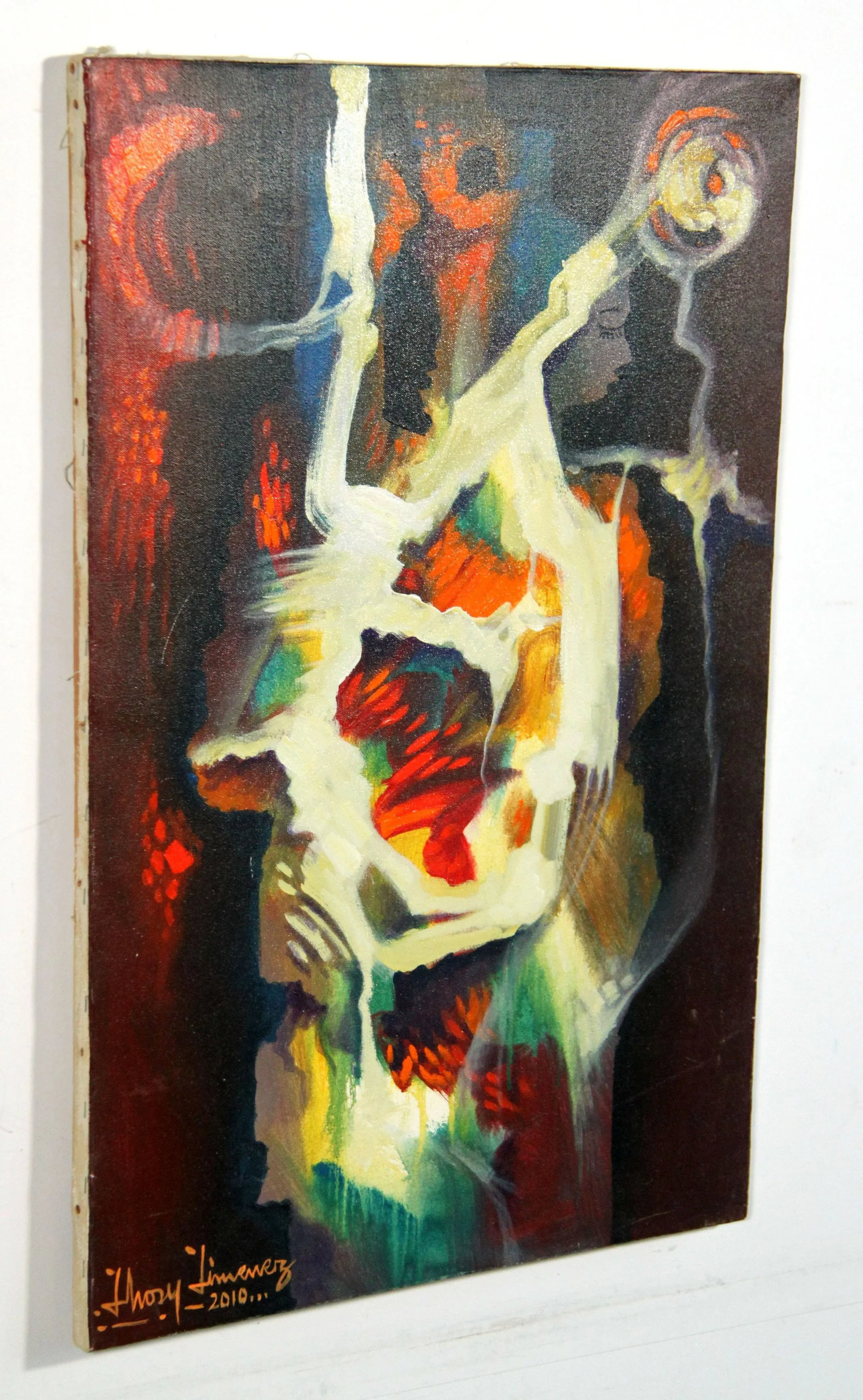 Contemporary Figurative Abstract Modern Acrylic on Canvas Painting by Jhosy Jimenez - 3