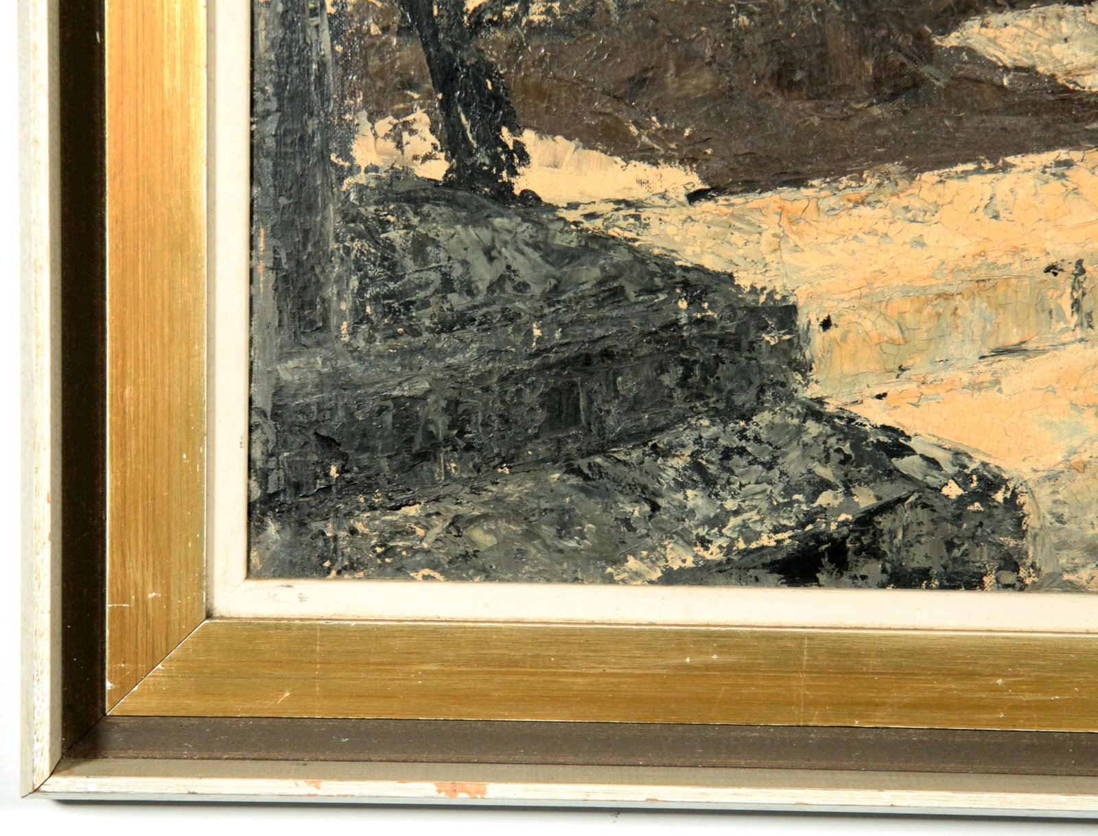 C.1920s Oil on Board Surrealist Painting of Parthenon and a Horse by Norman Kennedy - 6