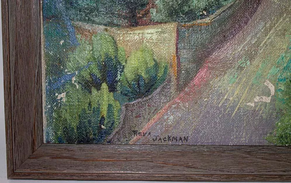 Reva Jackman Oil Painting - Hills of Fiesole Italy - 5