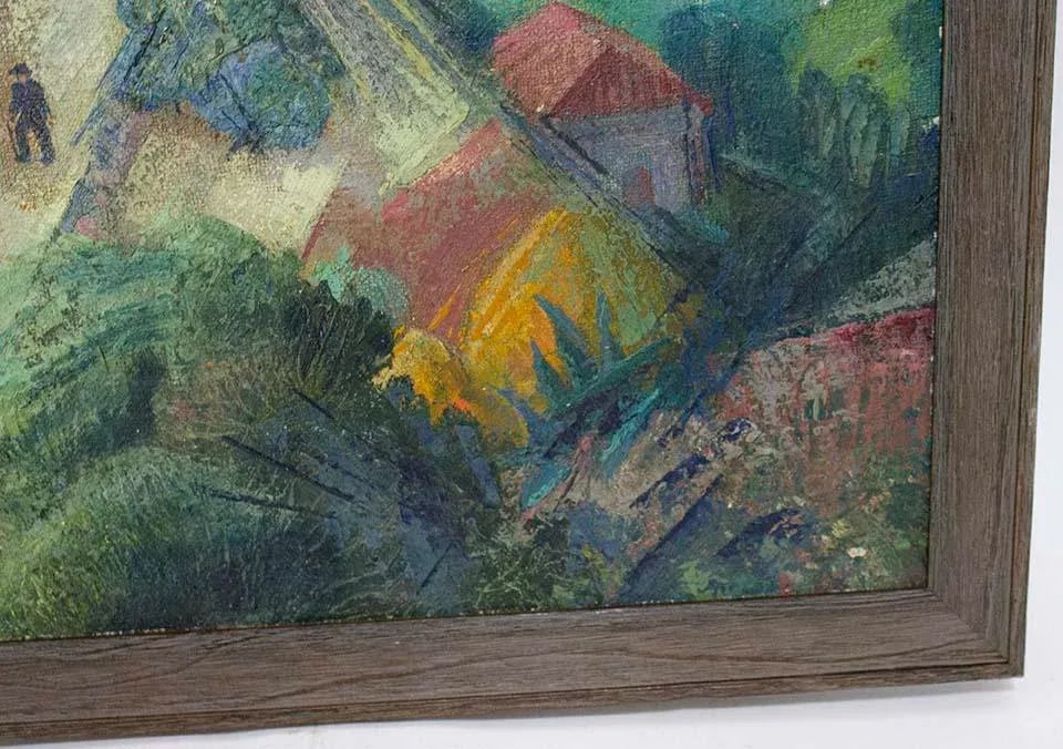 Reva Jackman Oil Painting - Hills of Fiesole Italy - 6