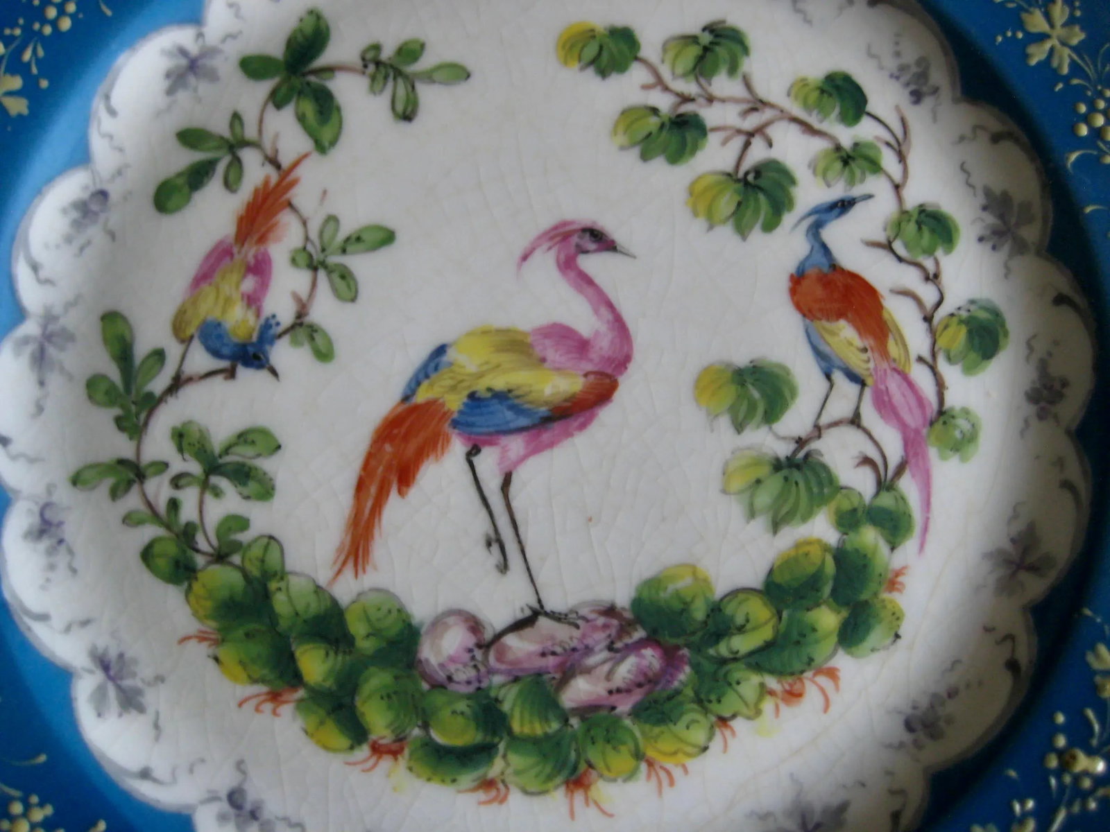 Dresden Bird Porcelain Plates- Set of 4 - 9
