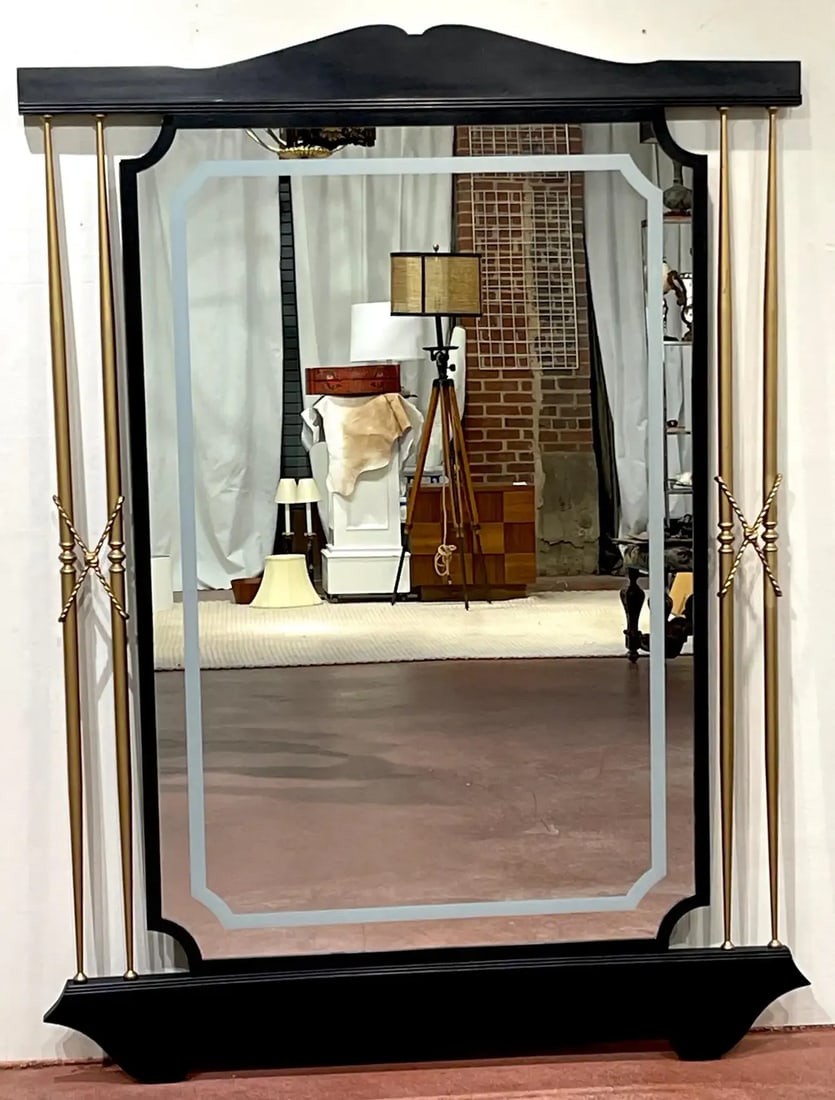 1950s Italian Modern Floor/ Wall Mirror - 7