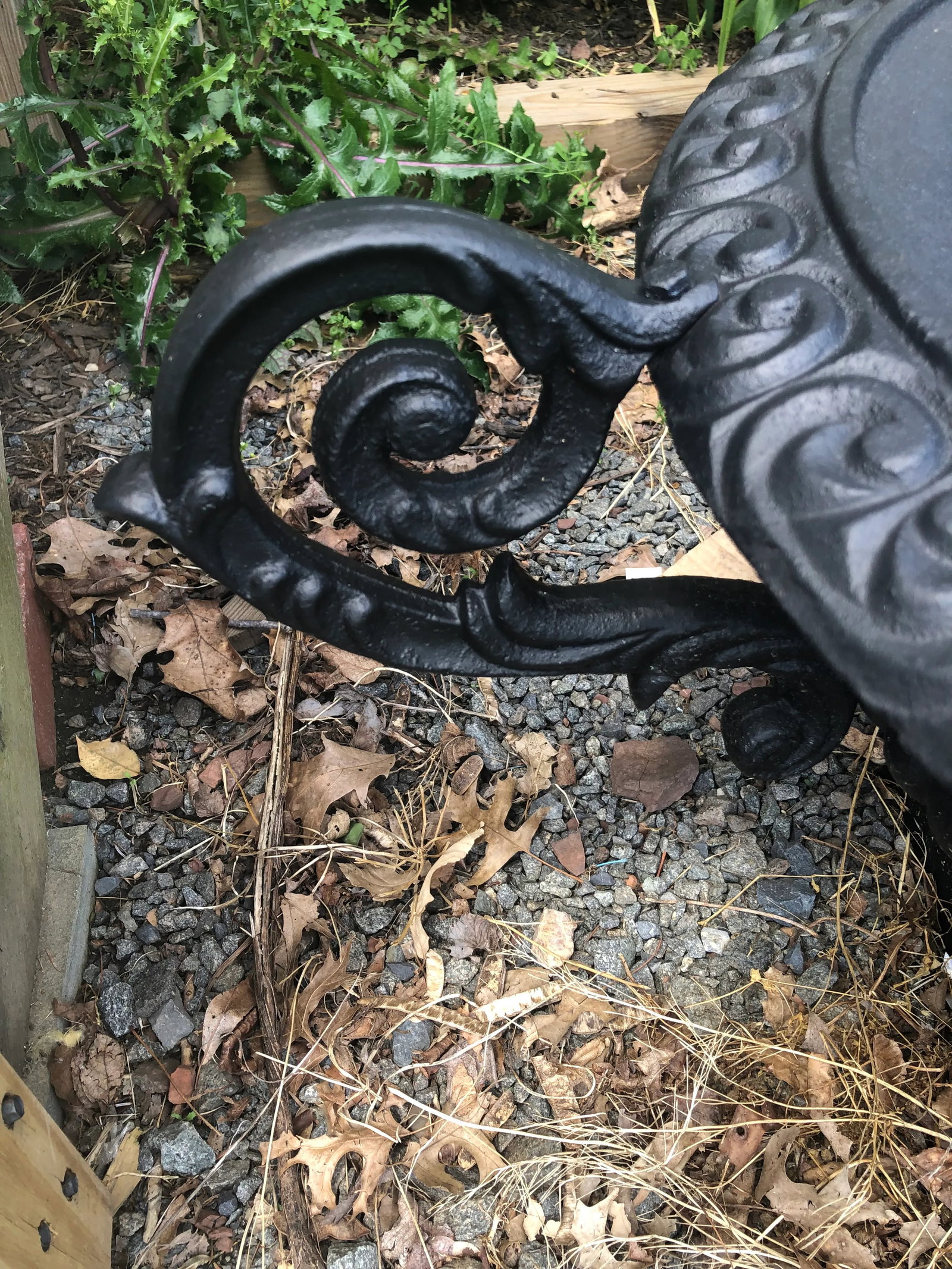 Neoclassical Newly Painted Black Garden Planters Urns With Fancy Handles -A Pair - 11