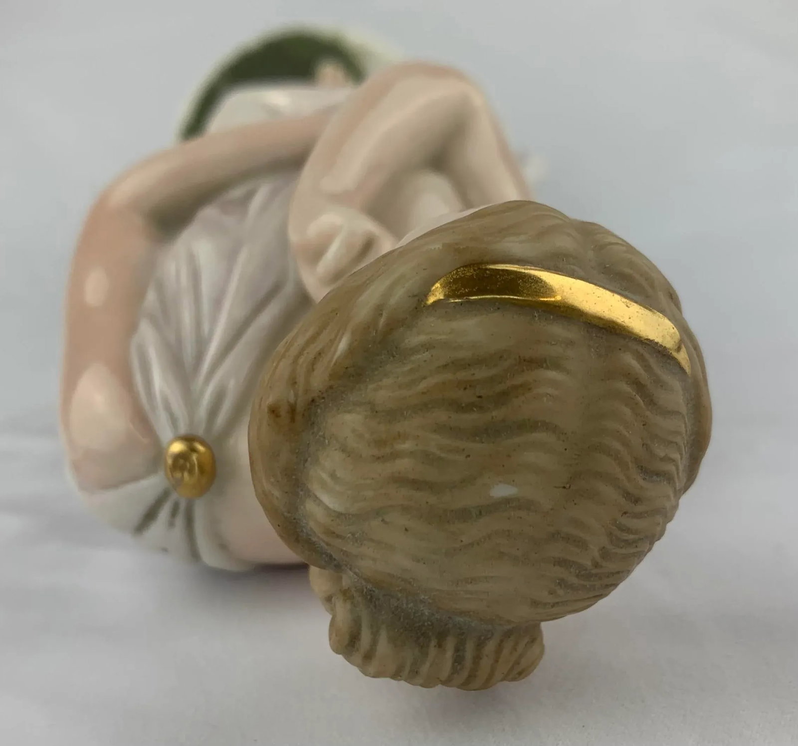 Vintage Belleek Hand Painted Porcelain Figurine - 9