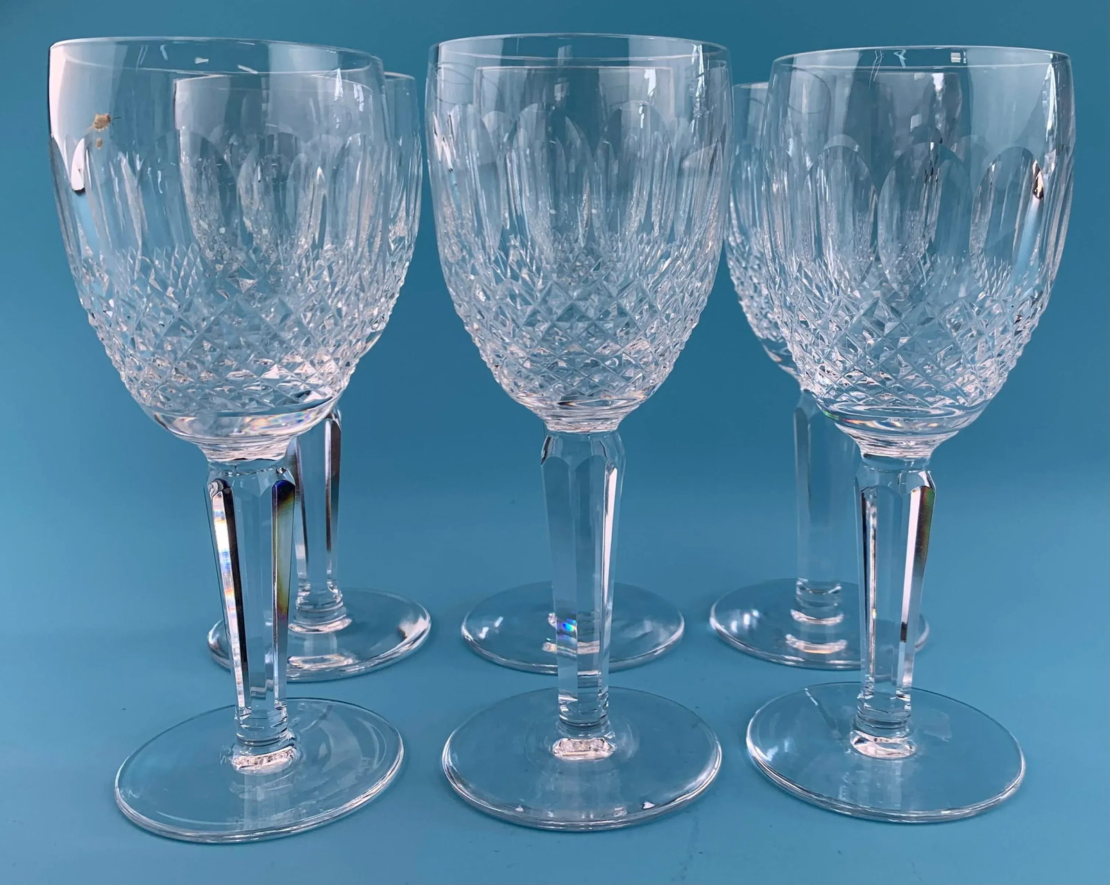 1980s Vintage Waterford Colleen Crystal Wine Glass: Set of 6 - 4