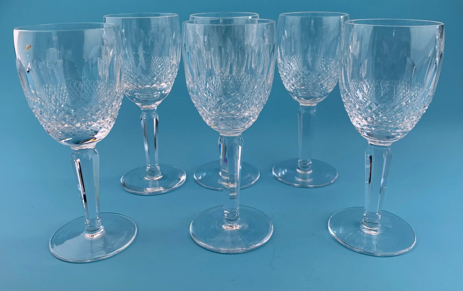 1980s Vintage Waterford Colleen Crystal Wine Glass: Set of 6 - 5
