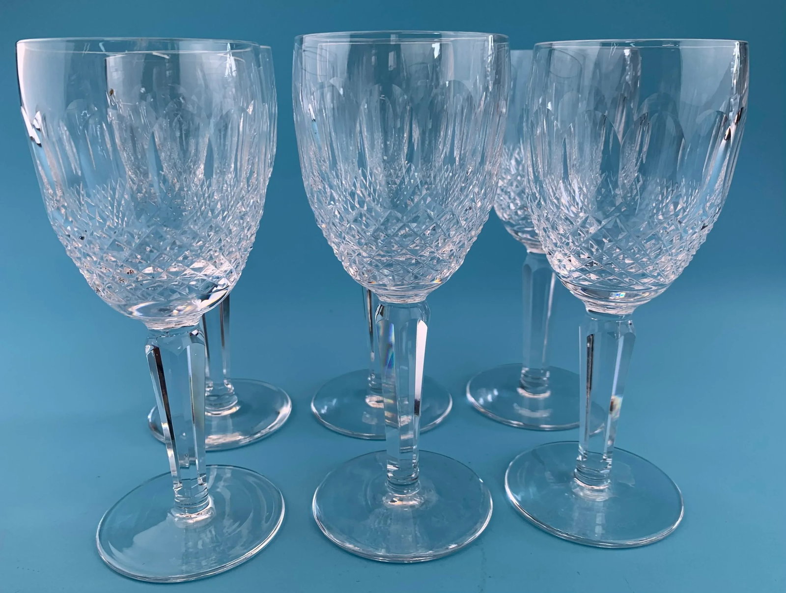 1980s Vintage Waterford Colleen Crystal Wine Glass: Set of 6 - 6