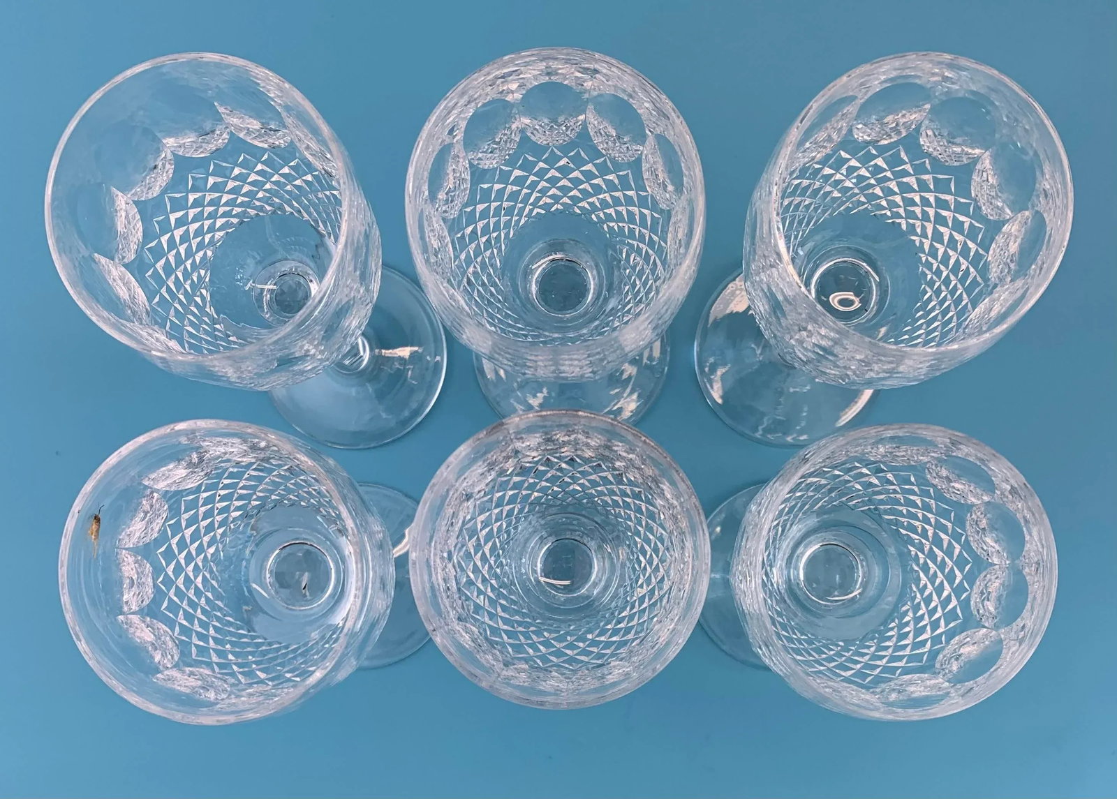 1980s Vintage Waterford Colleen Crystal Wine Glass: Set of 6 - 9