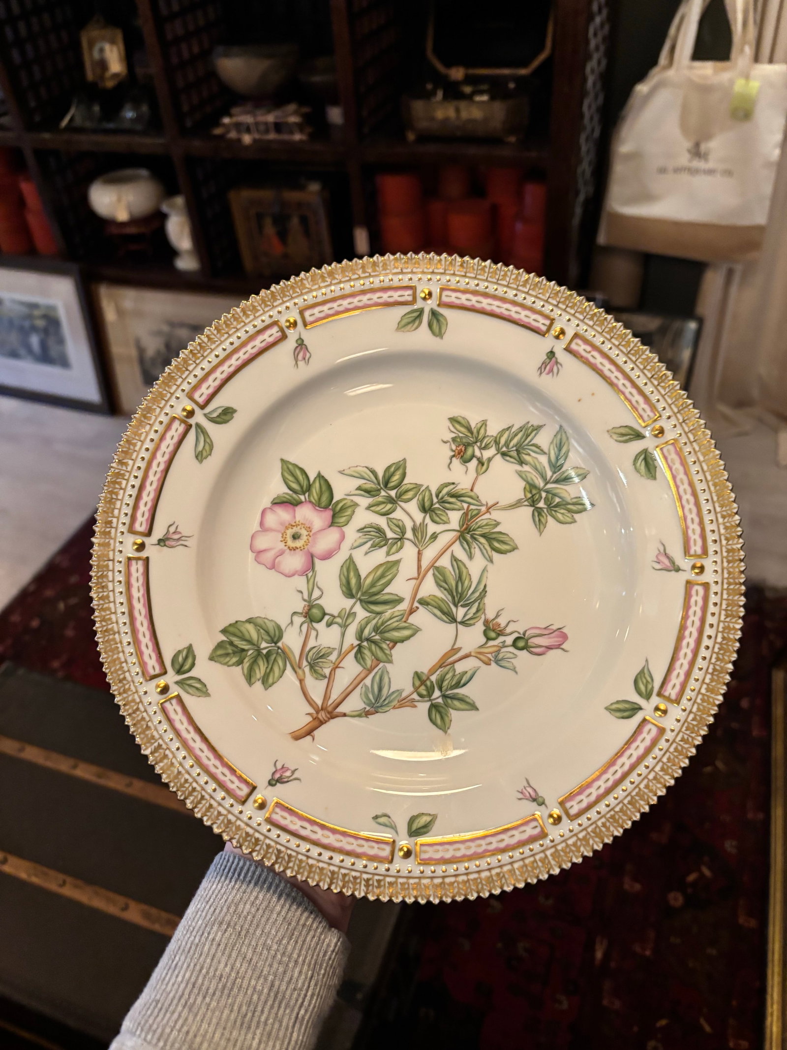Rare Vintage Royal Copenhagen Flora Danica Porcelain Place Setting – Hand-Painted Botanical - 5