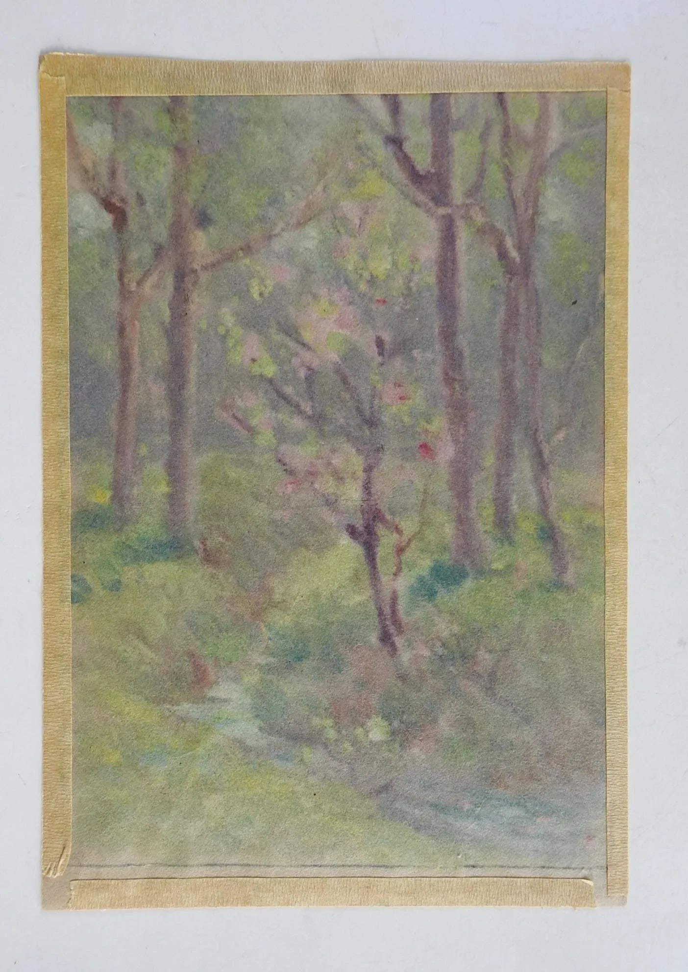 Vintage 1924 Dawson Dawson-Watson Forest Stream Painting - 4