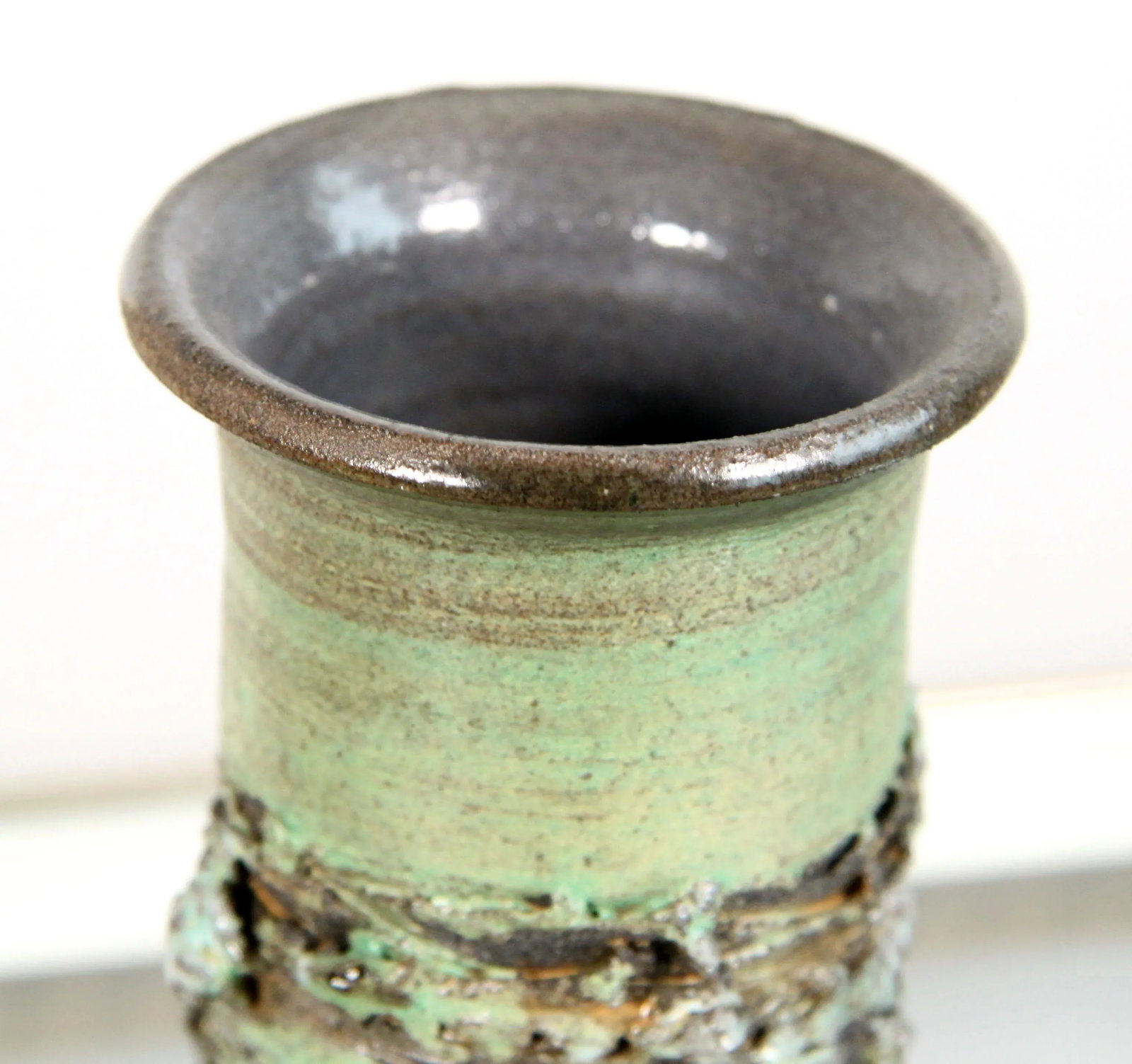 Brutalist Icelandic Lava Pottery Vase by Ragnar Kjartansson for Glit Studio Iceland - 5