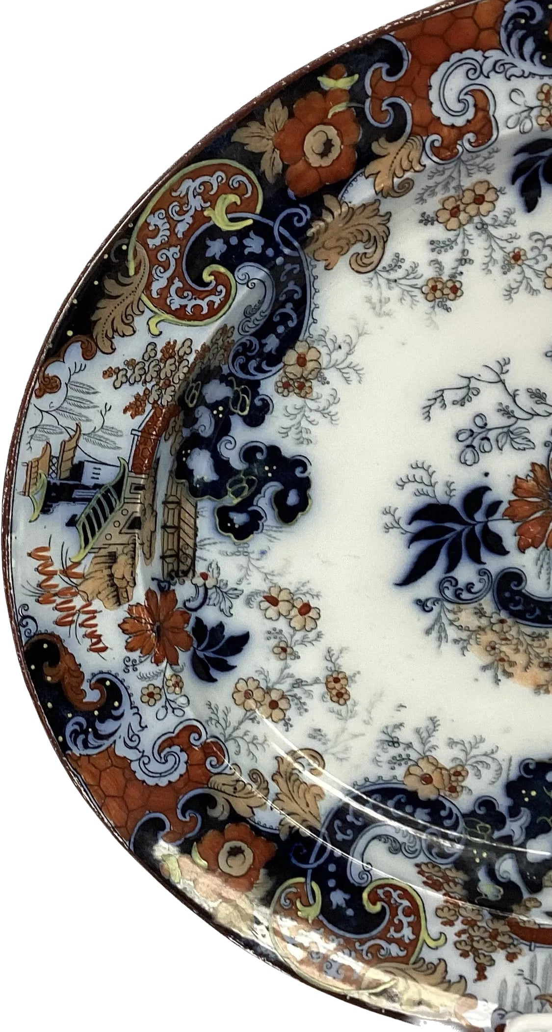 Large Oval English Japanned Platter - 3