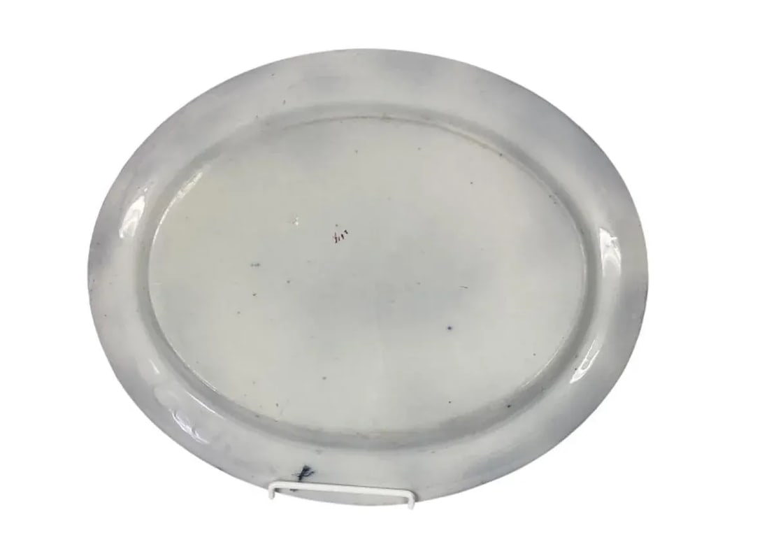 Large Oval English Japanned Platter - 5