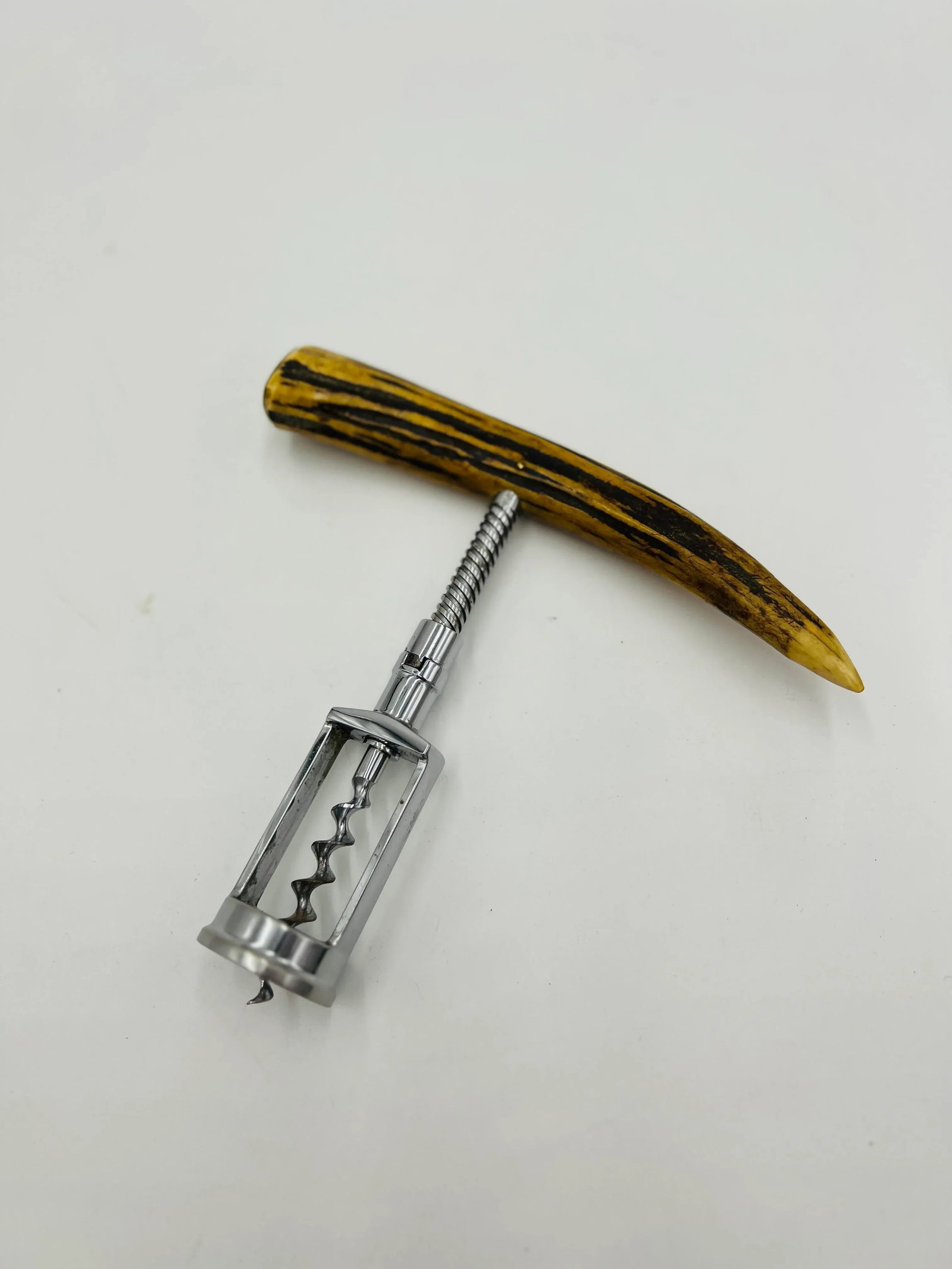 Antique German Antler Mounted Corkscrew - 6