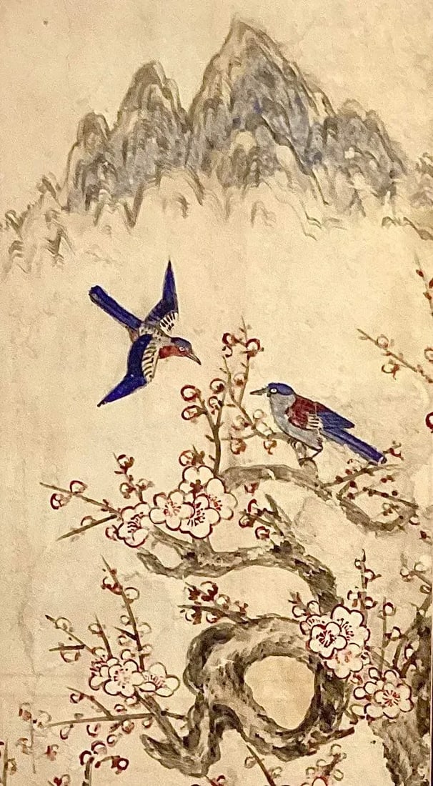 19th Century Chinese Cherry Blossom Painting - 2