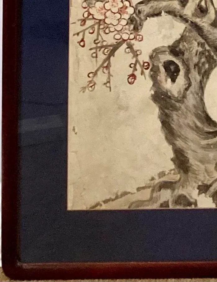 19th Century Chinese Cherry Blossom Painting - 6