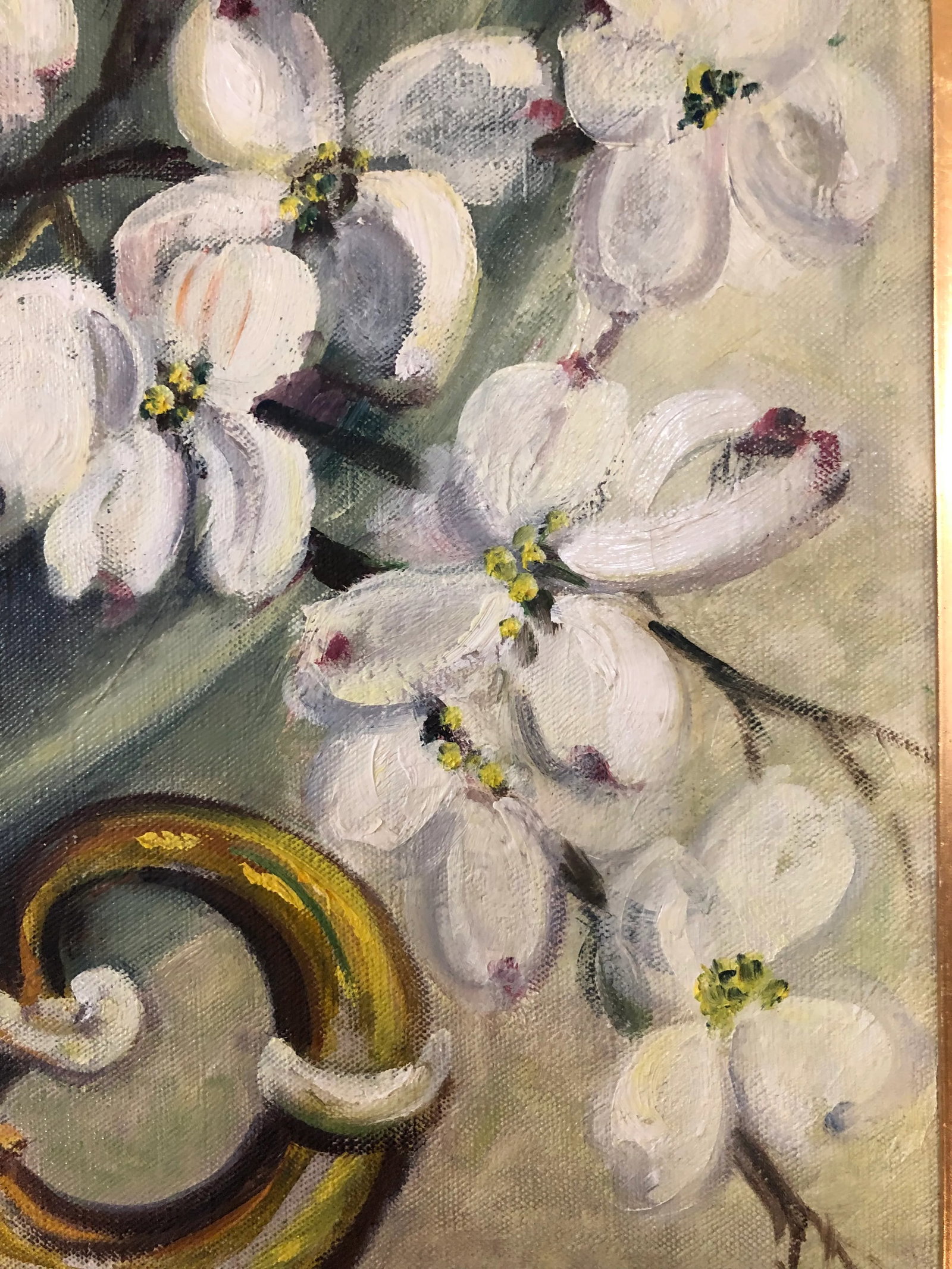 Original Oil Painting by Helen Ferne Slimp in Ornate Gilded Frame - 6