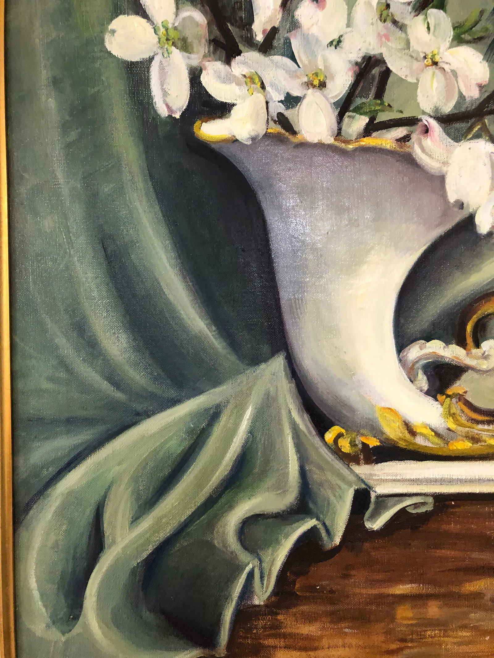 Original Oil Painting by Helen Ferne Slimp in Ornate Gilded Frame - 7