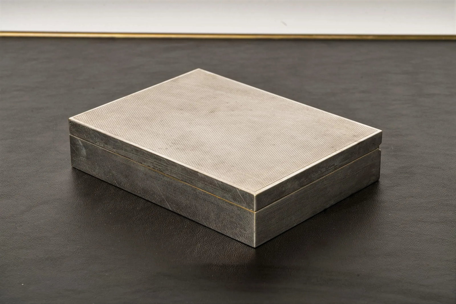 Midcentury French Etched Silver Plated Brass Decorative Box by Ravinet d'Enfert - 13