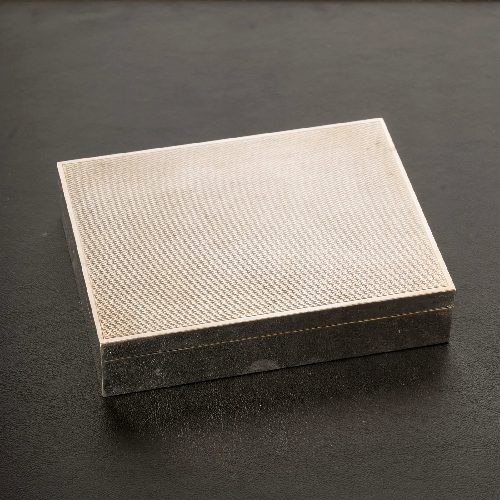 Midcentury French Etched Silver Plated Brass Decorative Box by Ravinet d'Enfert - 2
