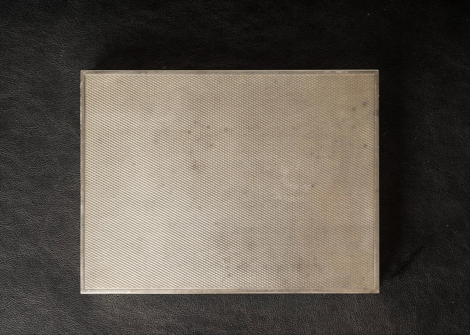 Midcentury French Etched Silver Plated Brass Decorative Box by Ravinet d'Enfert - 7