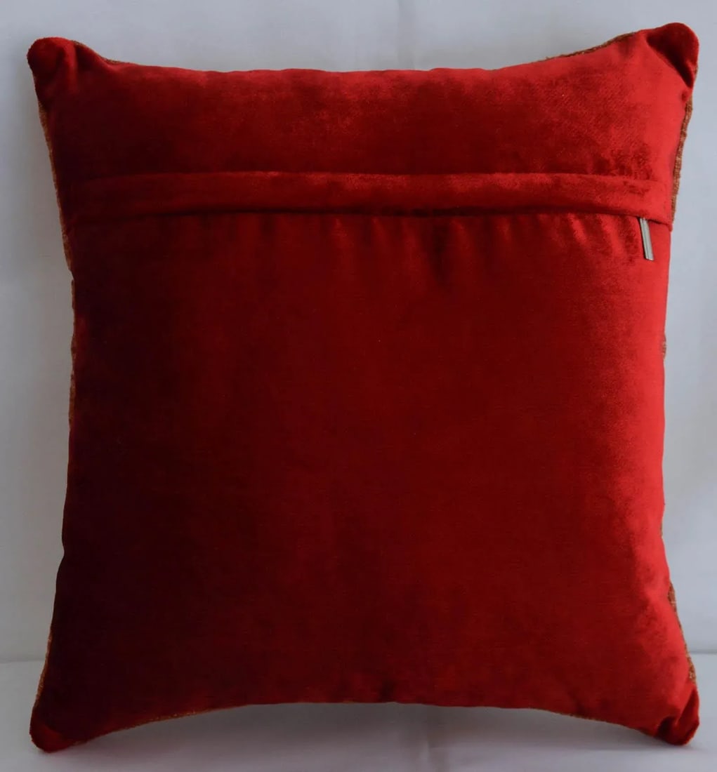 Hand Woven Silk Pillow Cover 1. Class Throw Pillow - 15"³ X 15"³ - 3