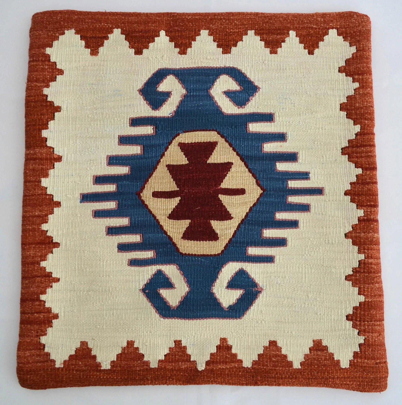Hand Woven Silk Pillow Cover 1. Class Throw Pillow - 15"³ X 15"³ - 4