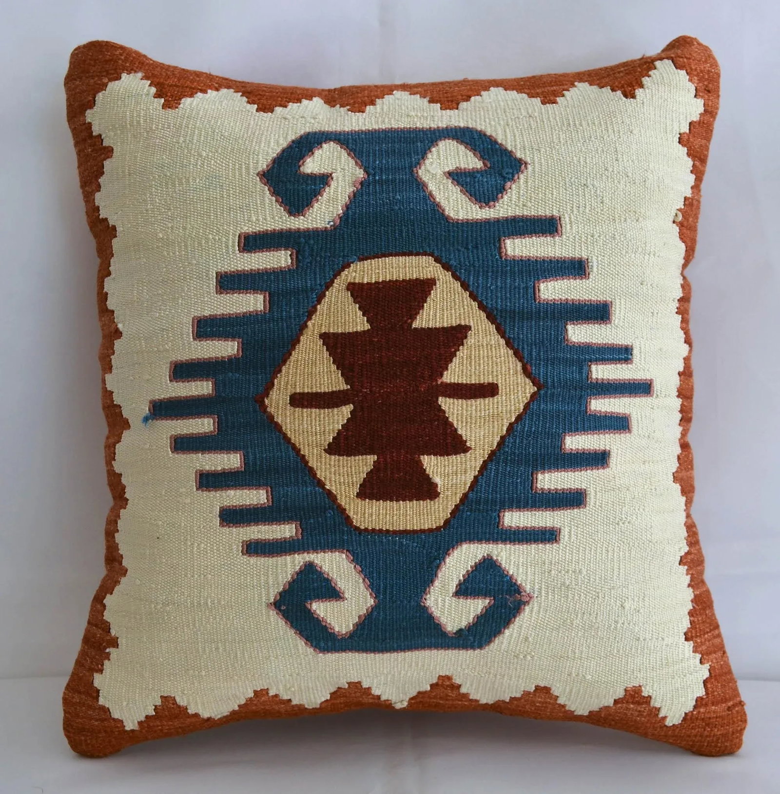 Hand Woven Silk Pillow Cover 1. Class Throw Pillow - 15"³ X 15"³ - 6