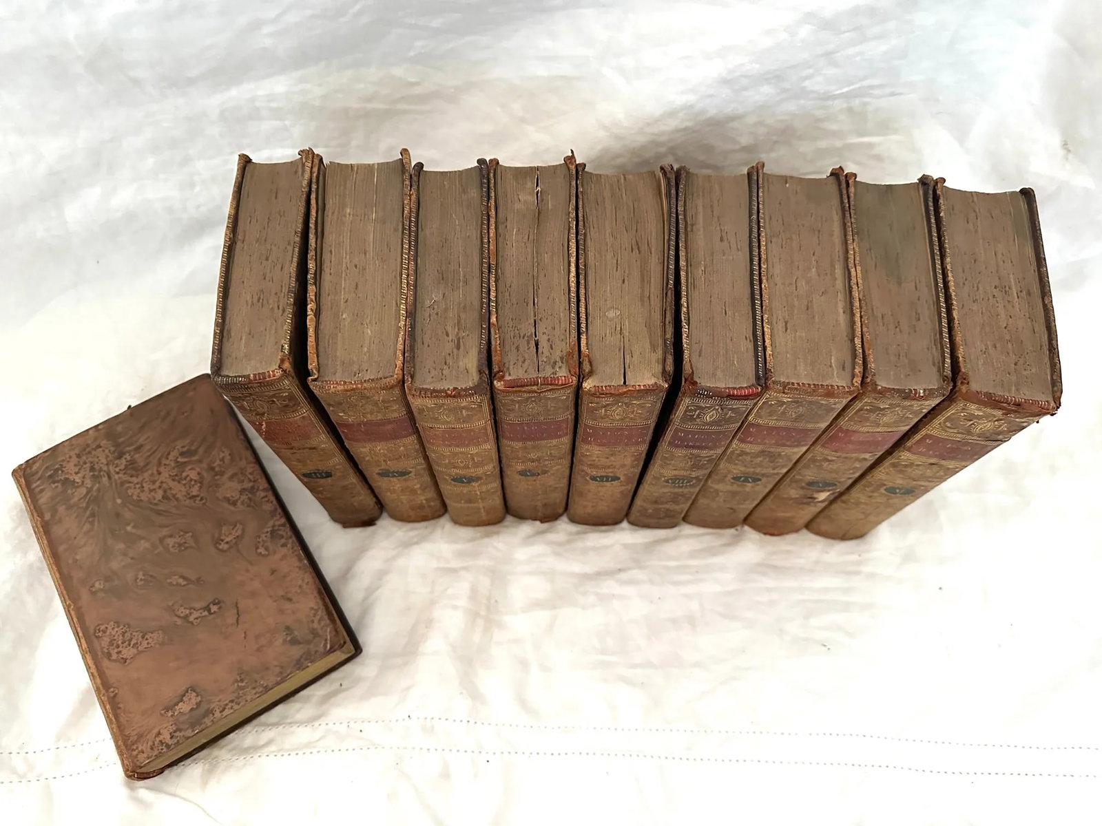 18th C. The Play's & Poems Malone's Shakespeare Leather Bound Books-A Set - 9