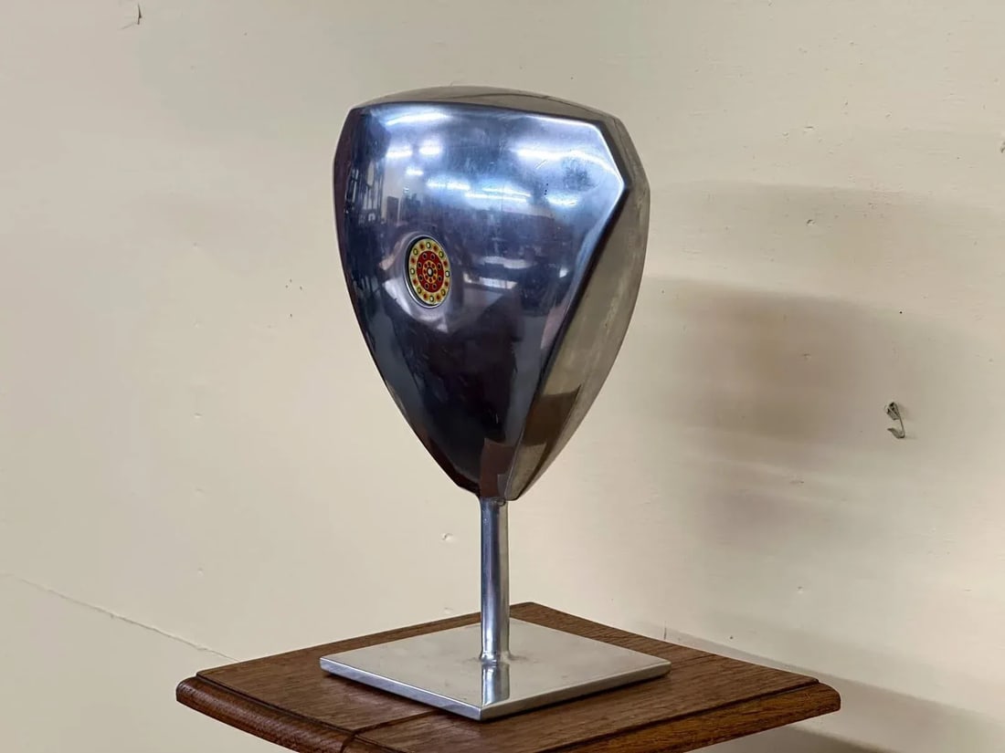 Aluminum Sculpture With Glass Disc From 1971 - 5