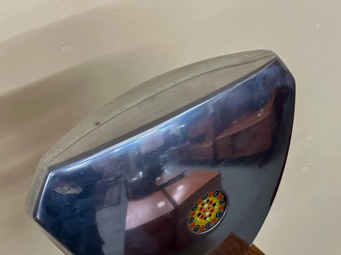 Aluminum Sculpture With Glass Disc From 1971 - 6