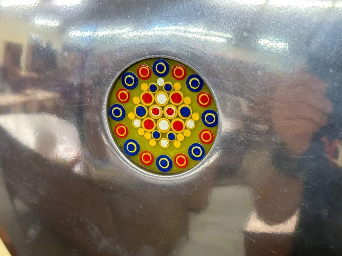 Aluminum Sculpture With Glass Disc From 1971 - 8
