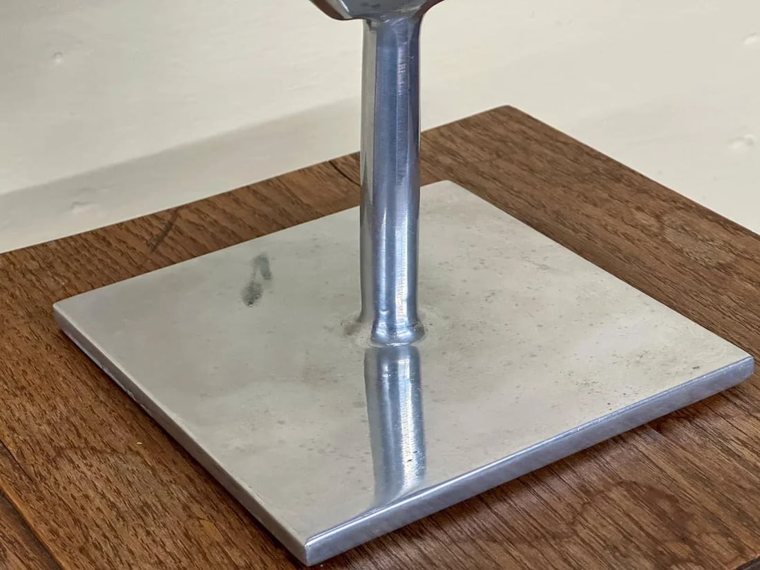 Aluminum Sculpture With Glass Disc From 1971 - 9