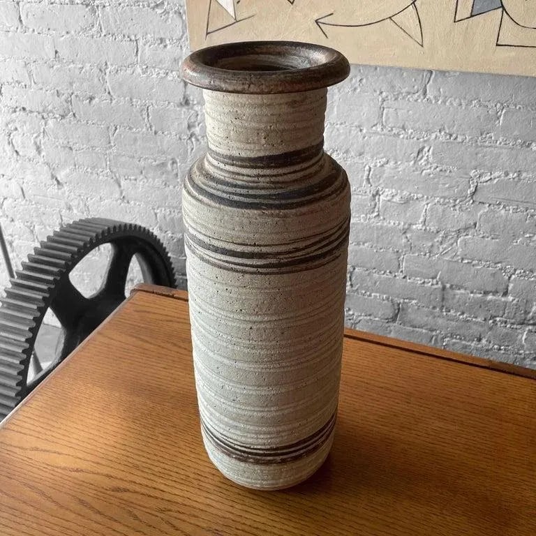 1960s Tall Art Pottery Vase by Bitossi for Rosenthal Netter - 10