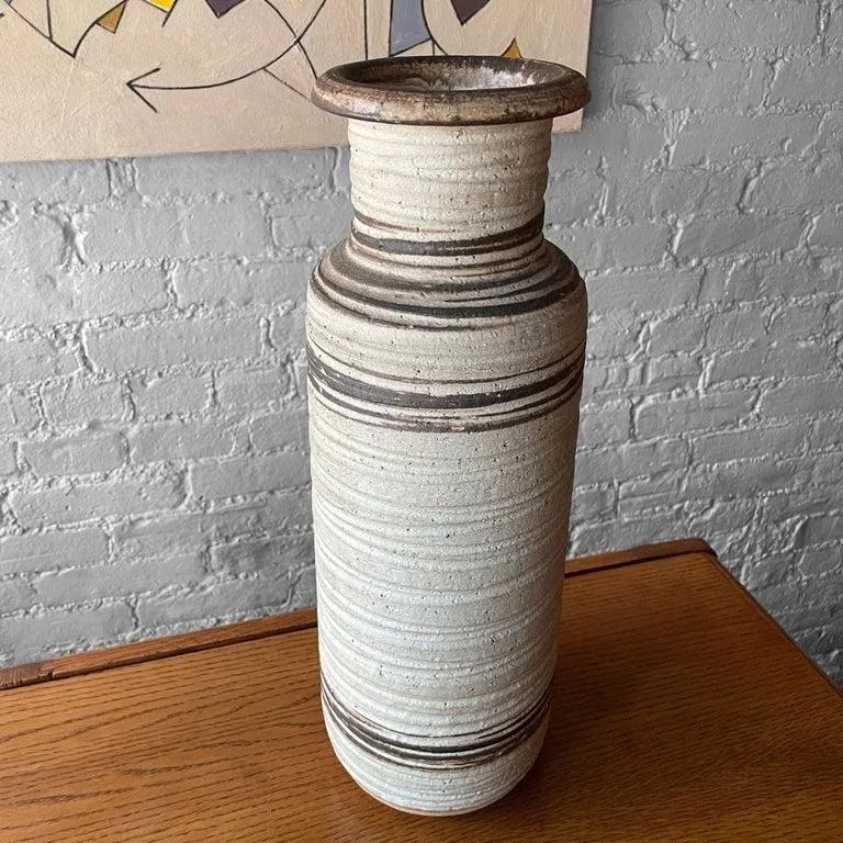 1960s Tall Art Pottery Vase by Bitossi for Rosenthal Netter - 3