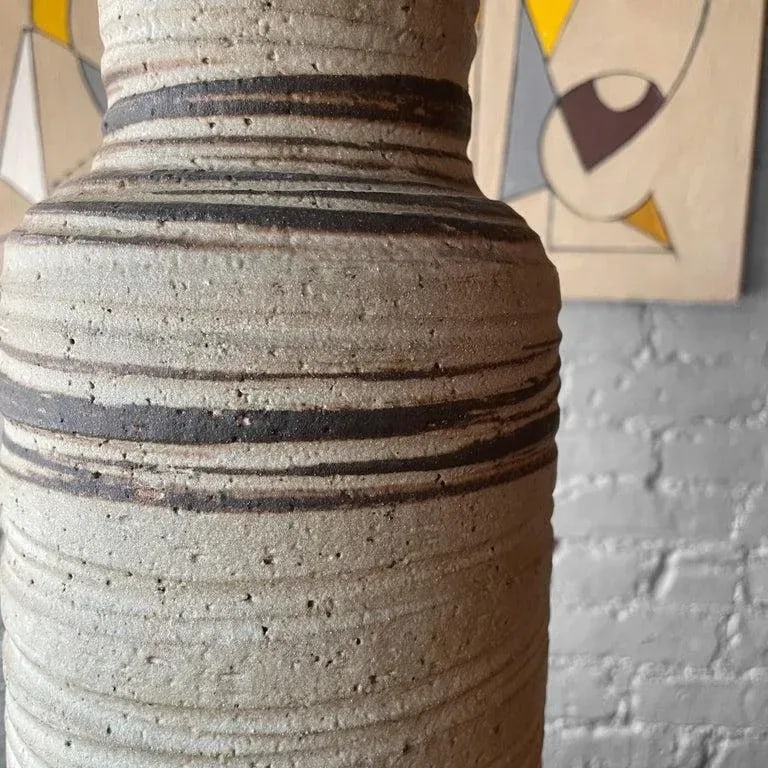 1960s Tall Art Pottery Vase by Bitossi for Rosenthal Netter - 7