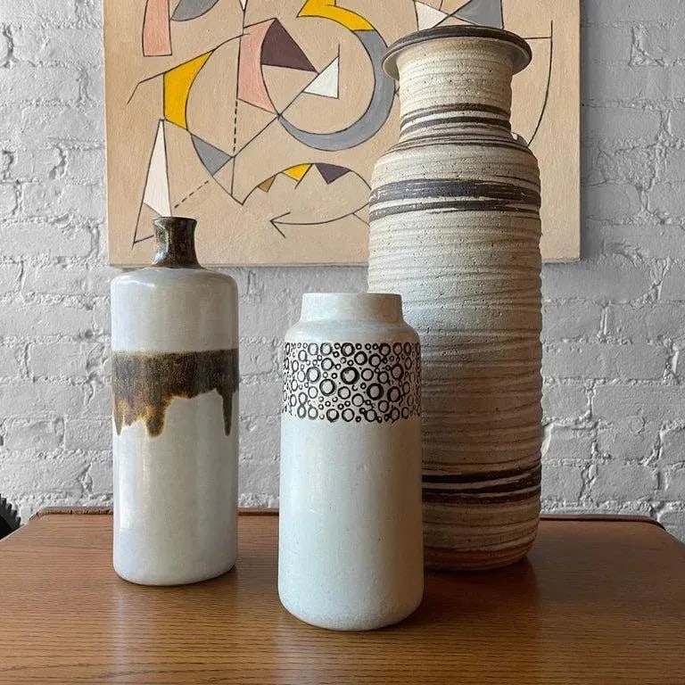 1960s Scandinavian Modern "Kreta" Vase by Britt-Louise Sundell for Gustavsberg Studio - 7