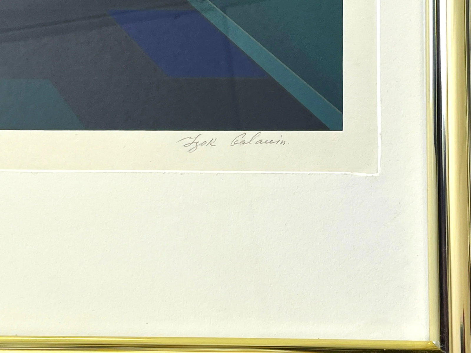 Vintage Igor Galanin Signed Modernist Serigraph Print, Titled 'Shar Pei' Circa 1985 - 9