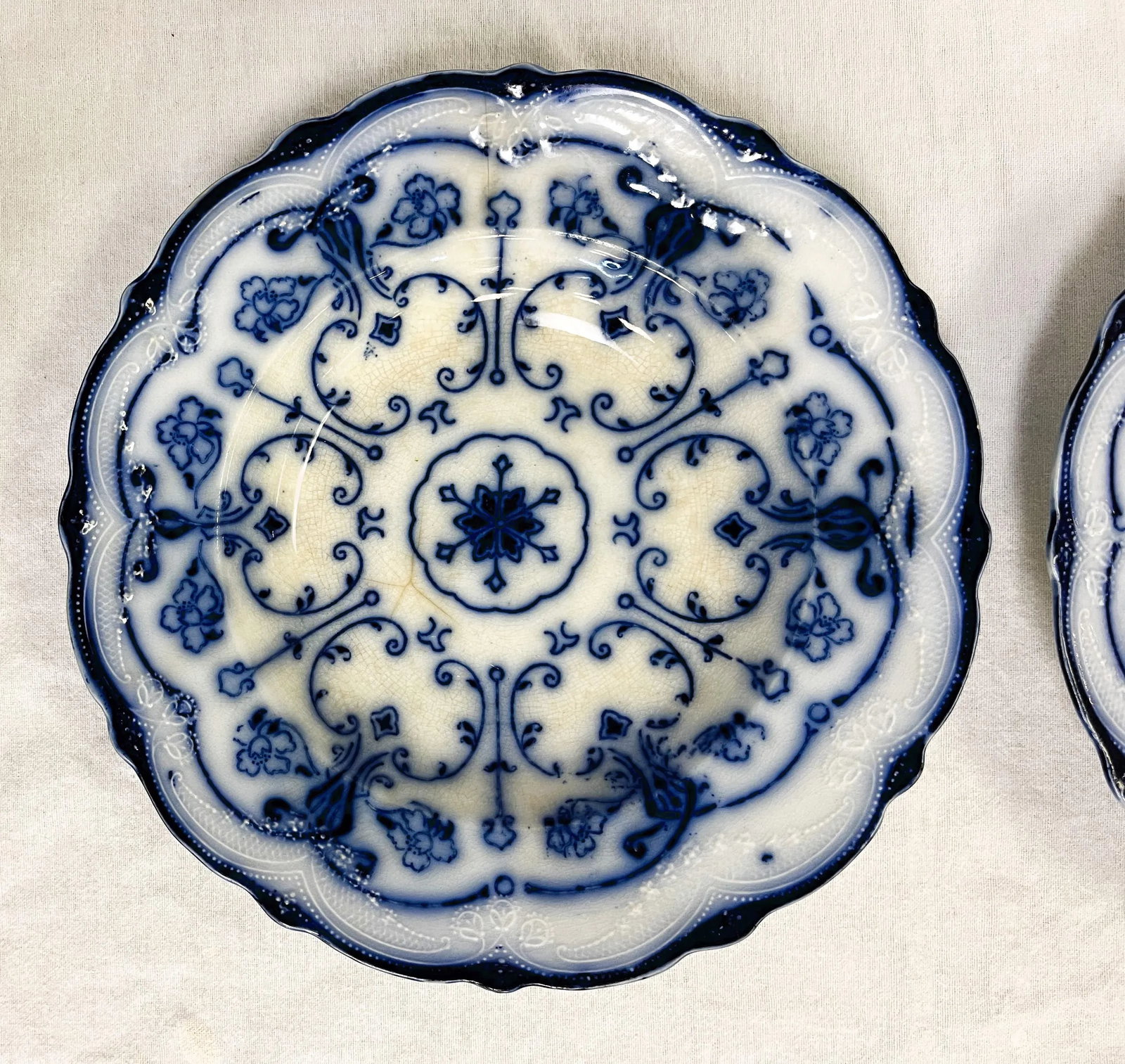 Antique Late 1800's English New Wharf Conway Serving Bowls- a Pair - 2