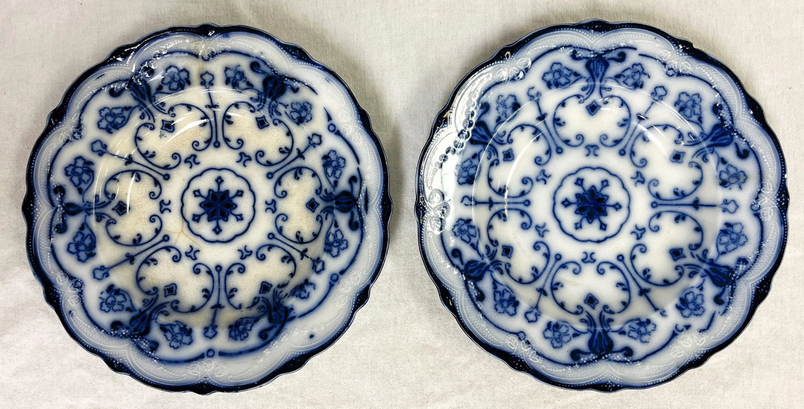 Antique Late 1800's English New Wharf Conway Serving Bowls- a Pair - 4