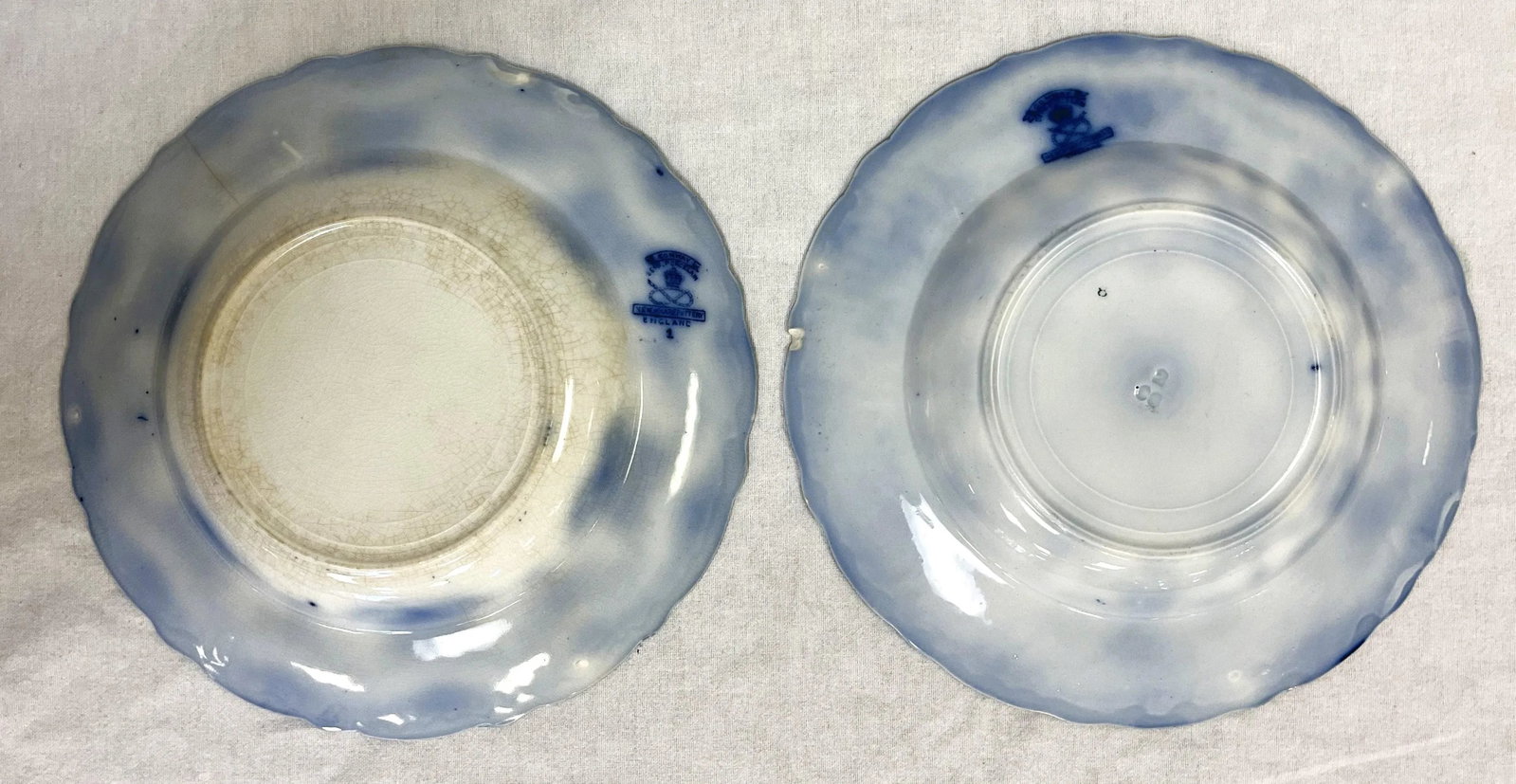 Antique Late 1800's English New Wharf Conway Serving Bowls- a Pair - 6