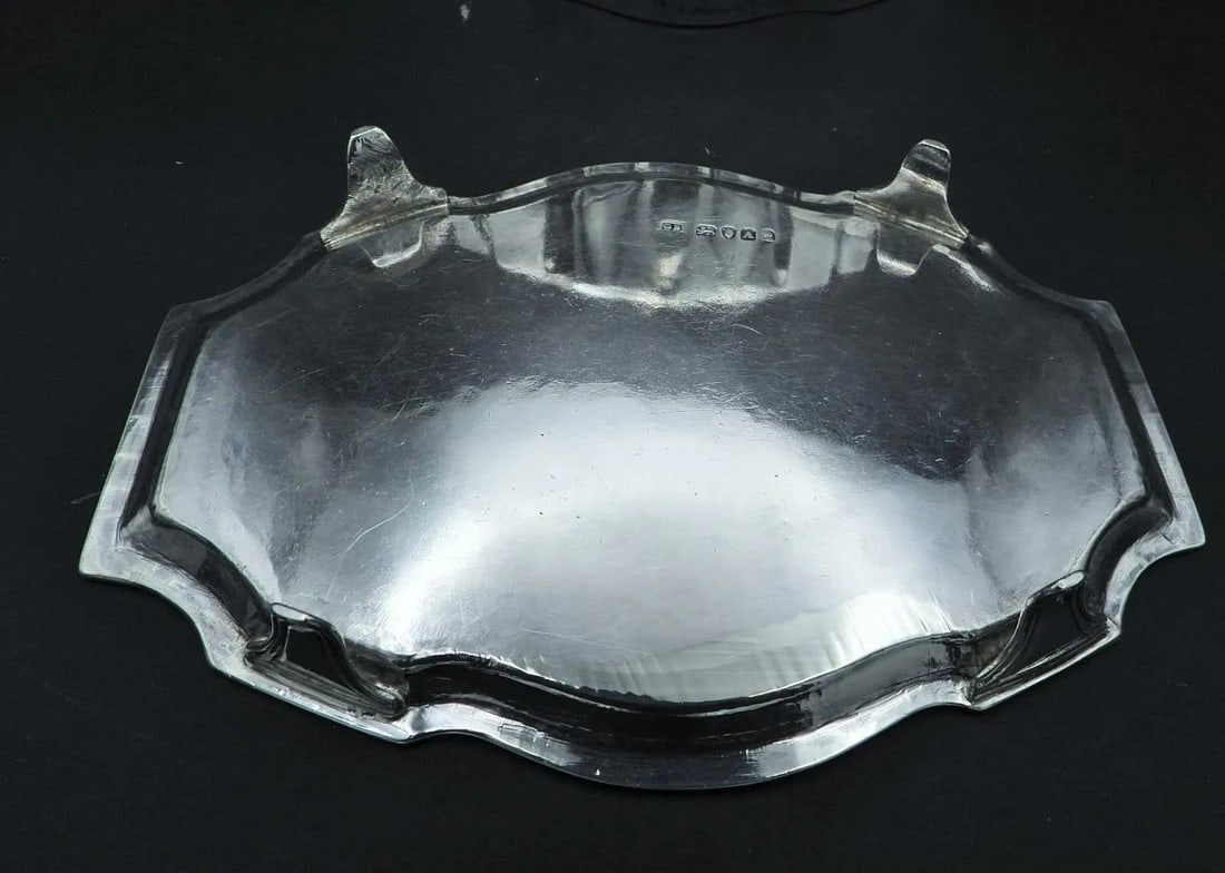 Antique Sterling Silver George Baskerville London Geo III Teapot With Matching Trivet 1796 - 7