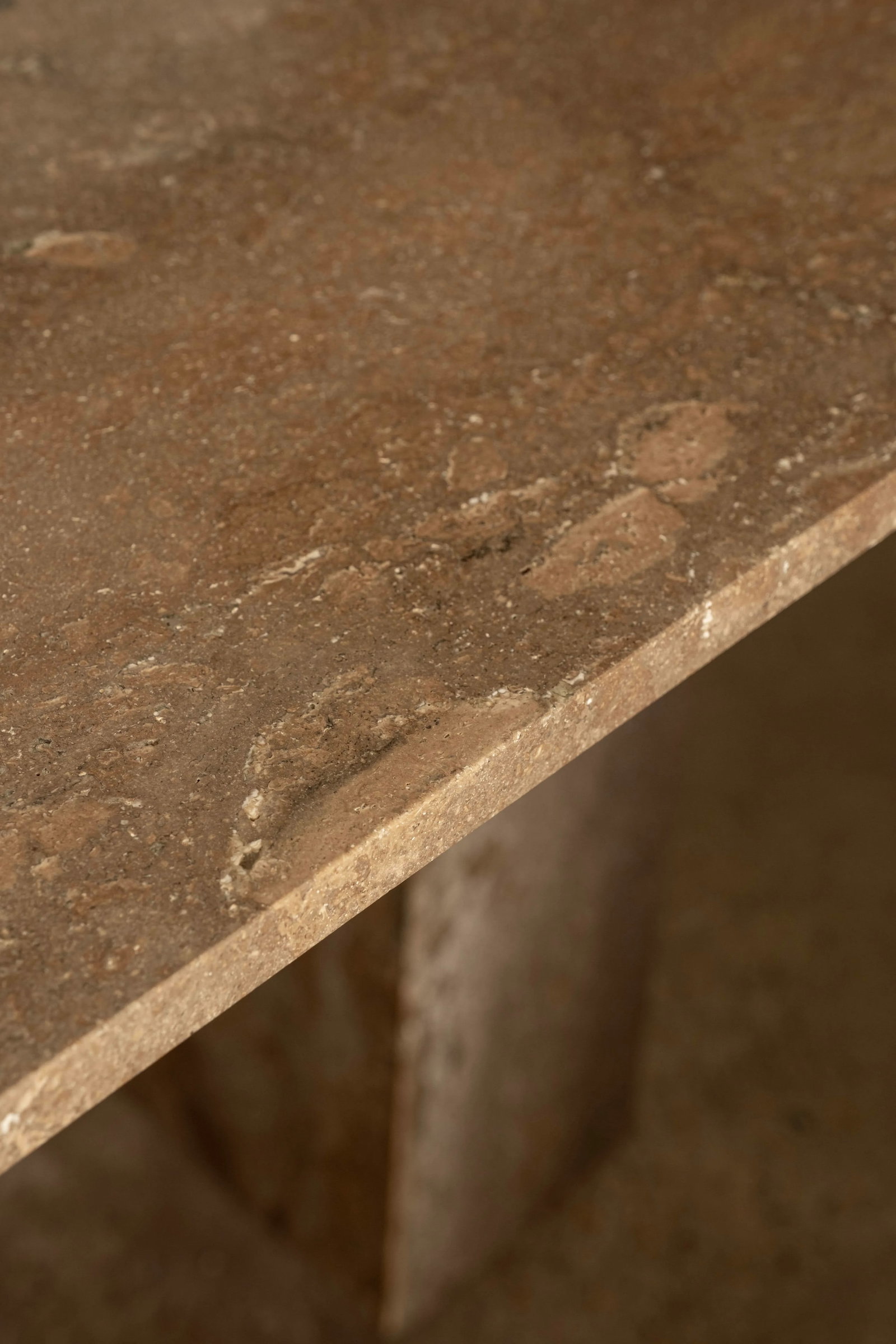 1990s Italian Modern Travertine Center Table or Desk Designed by Angelo Mangiarotti - 7