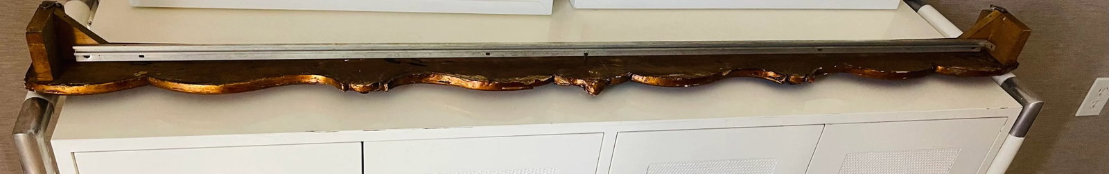 Antique French Window Valance Cornice - 5
