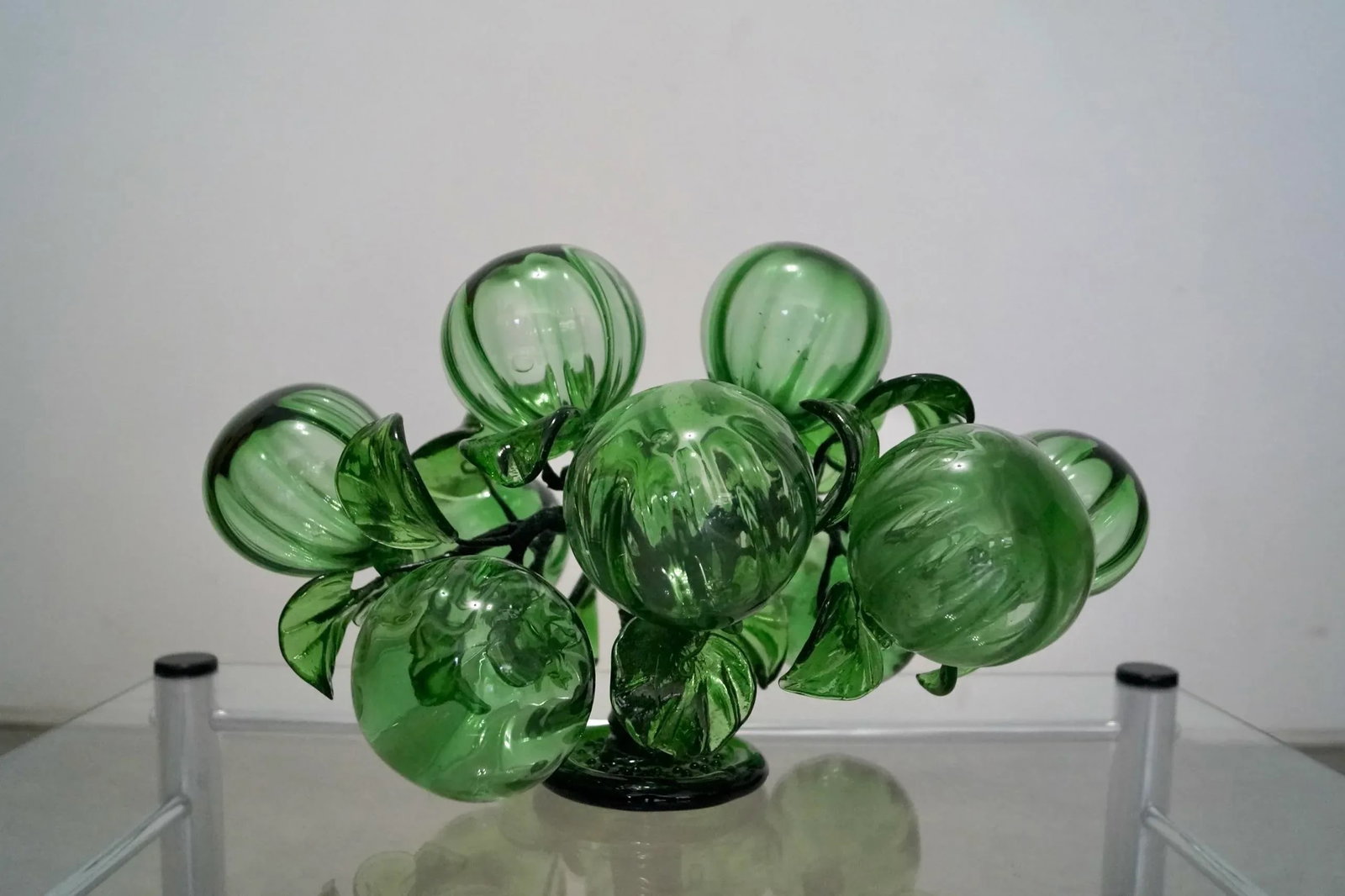 1960's Hollywood Regency Hand Blown Glass Tree Sculpture - 3