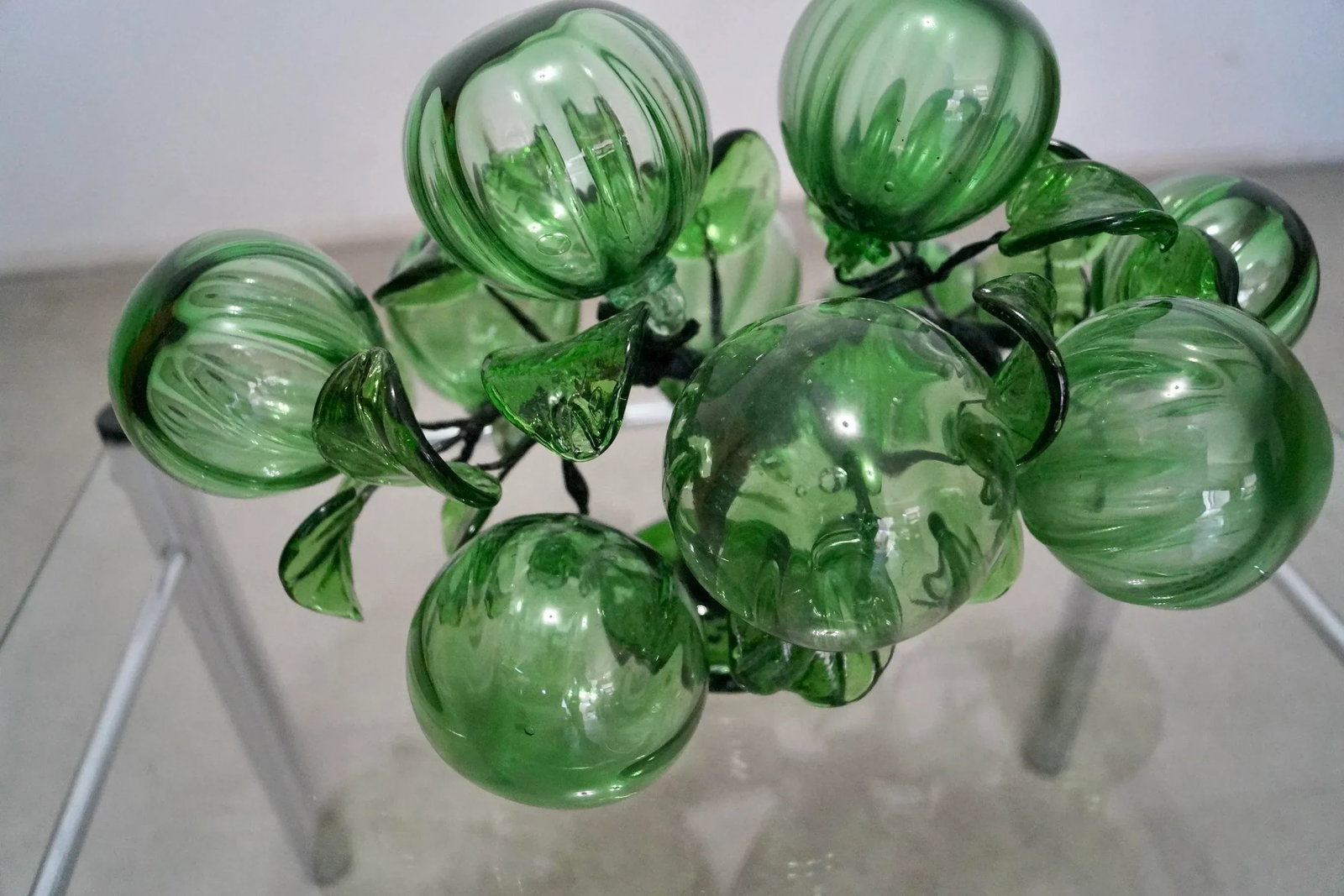 1960's Hollywood Regency Hand Blown Glass Tree Sculpture - 8