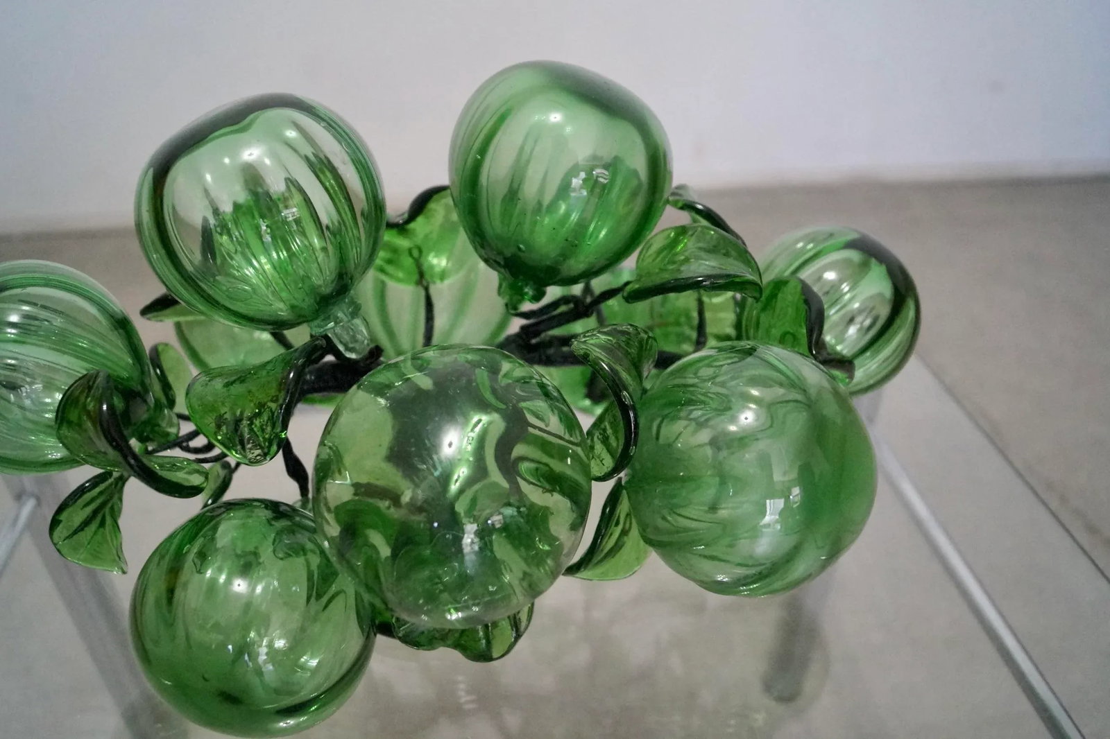 1960's Hollywood Regency Hand Blown Glass Tree Sculpture - 9