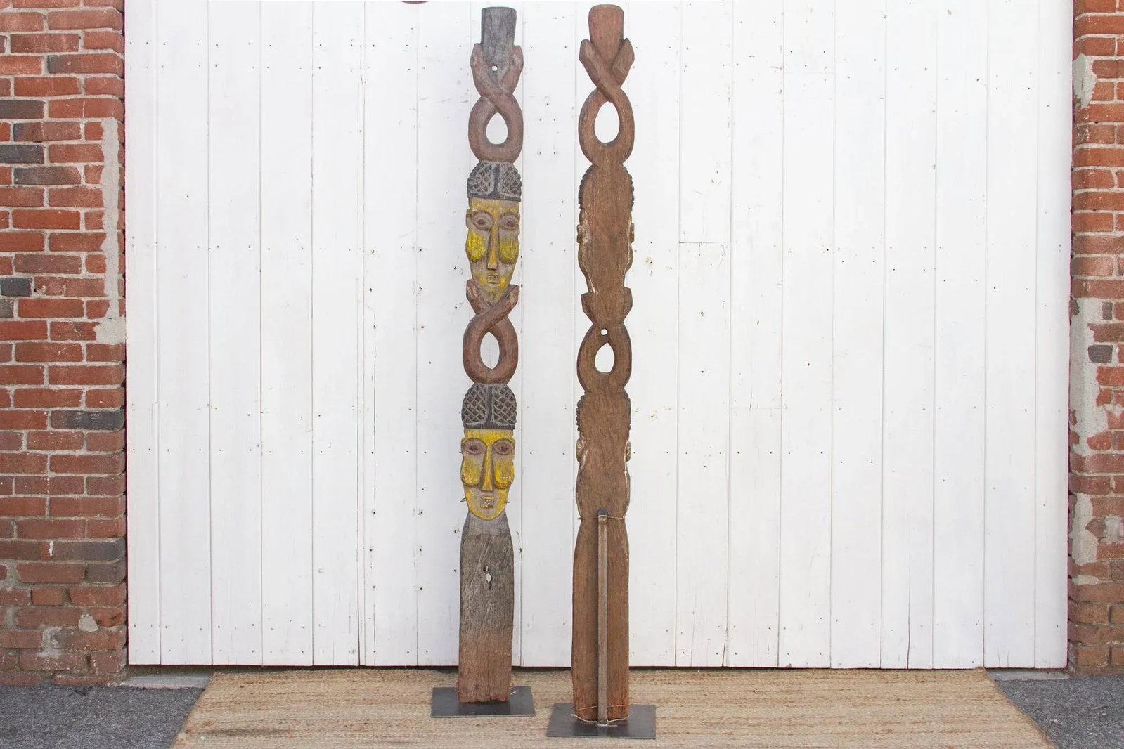 Pair of Antique African House Post - 11